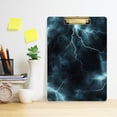 thumbnail image 2 of FORMRS Acrylic Clipboard with Low Profile Clip Standard A4 Letter Size, 12.5" x 9", Lightning Pattern, 2 of 8