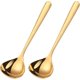 thumbnail image 1 of 2 Pieces Ladle Stainless Steel Gold Soup Spoons Small Ladle for Sauce Gravy Ladle for Gravy Boat Serving Spoons, 1 of 4