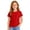 42# Red, variant on Girls Short Sleeve T Shirts Kids Summer Basic Tee Crewneck Cute Tops Gray,12-13 Years