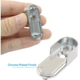 Bybiment 2 Pack Oval Closet Rod End Supports with 6mm Screws, Zinc ...