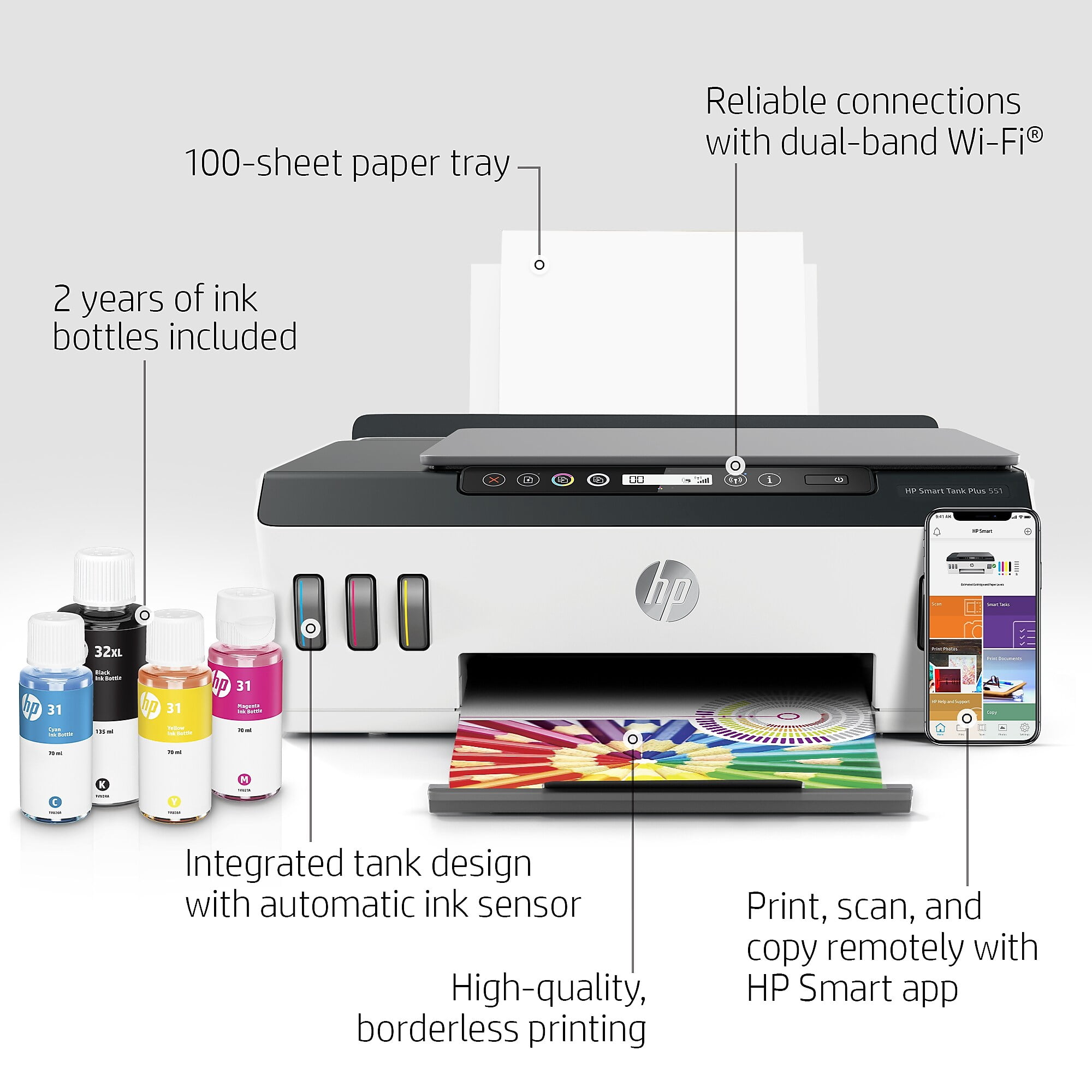 hp smart tank plus 551 printer
