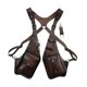 thumbnail image 3 of Bolso de hombro para axila, bolso medieval de doble hombro para axila, bolso tipo funda para teléfono Marrón oscuro, 3 of 9