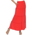 thumbnail image 4 of White Mark Women’s Tiered Maxi Skirt, 4 of 8