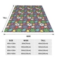 thumbnail image 3 of Salouo Daisies Flowers Print Bed Blankets,Flannel Blanket Comfortable Air Conditioning Blanket Lightweight Blanket for Sofa Bed Travel & Couch -50"x40", 3 of 8