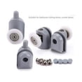 thumbnail image 3 of Wear Resistant Shower Door Wheels, Sliding Glass Door Rollers with Spring Loaded Action for Seamless Movement, Replacement Pulleys Wheel for Shower Room Accessories (4 Sets), 3 of 5