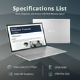thumbnail image 2 of ASUS VivoBook 17 17.3" FHD Laptop, Intel Core i3-1115G4 Processor, 20GB DDR4, 2TB PCIe SSD, Intel HD Graphics, Bluetooth, Windows 11, Transparent Silver, Hotface 32GB USB Card, 2 of 9