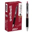 thumbnail image 1 of uni-ball 207 Stylo à Bille Roulante en Gel, Stylo à Bille Roulante en Gel Rétractable Micro-0,5 mm, Lot de 12, Encre Rouge (61257), 1 of 8