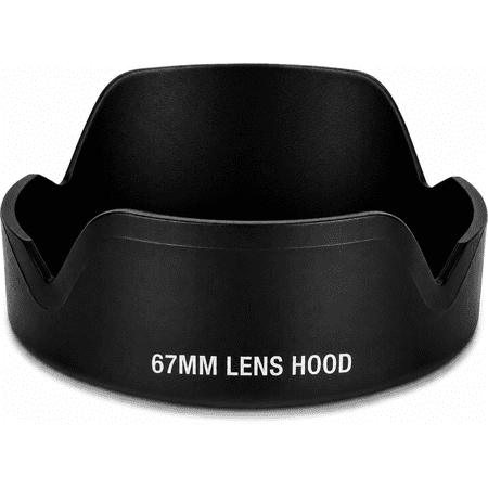 67mm Lens Hood Pro Series Hard Tulip Lens Hood for DSLR Cameras & an eCostConnection Microfiber Cloth