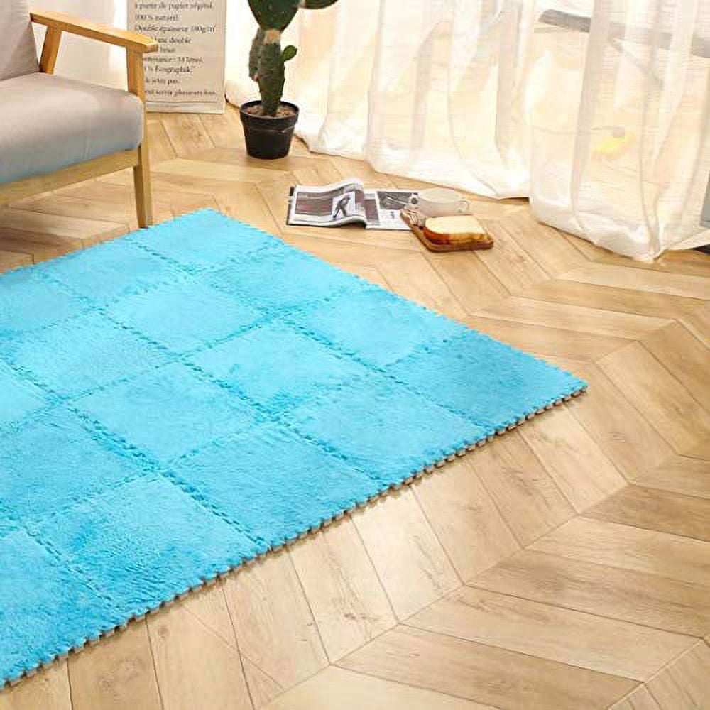 Dropship Soft Interlocking Shaggy Carpet Mats - Protective Floor Tiles For  Kids' Play & Exercise; Home Parlor; Bedroom - Fluffy Area Rugs By Smabee to  Sell Online at a Lower Price