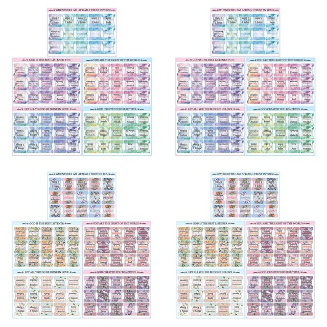 POINTERTECK 20pcs Laminated Bible Tabs (Large Print Easy To Read) Bible Journaling Supplies Bible Book Tabs Christian Gift Bible Index Tabs Easy To Read And Apply
