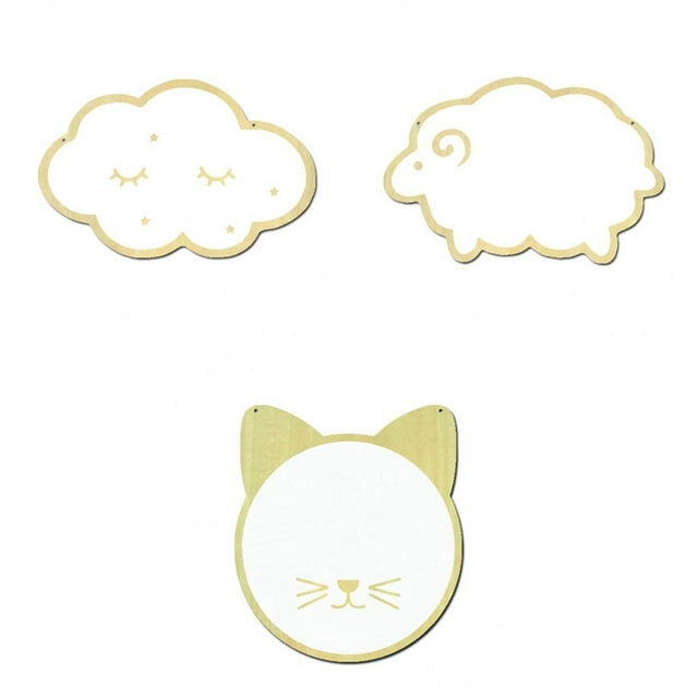 3 Espejos de Pared Acrílicos para Niños con Cuerda para Colgar Habitación Del Bebé Decorativos.