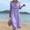 Purple, variant on Women's Summer Casual V-Neck Sleeveless Long Dress