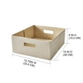 thumbnail image 4 of Better Homes & Gardens Half-Size Fabric Storage Bin, Toasted Almond Textured, 4 of 8
