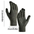 thumbnail image 2 of Wmkox8yii Winter Warm Gloves For Men Cold Proof Knitted Gloves Plush Thickened Full Finger Gloves Touch Screen Warm Gloves, 2 of 7