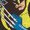 DARK BROWN, variant on X-Men - Wolverine Long Sleeve Graphic T-Shirt