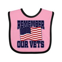 Inktastic Veteran Remember Our Vets Boys or Girls Baby Bib
