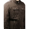 thumbnail image 5 of Ma Croix Mens Quilted Jacket Business Casual Diamond Fleece Lined Padded Winter Jackets, 5 of 7