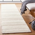 thumbnail image 2 of SAFAVIEH Natura Hester Striped Wool Runner Rug, Ivory, 2'3" x 8', 2 of 8