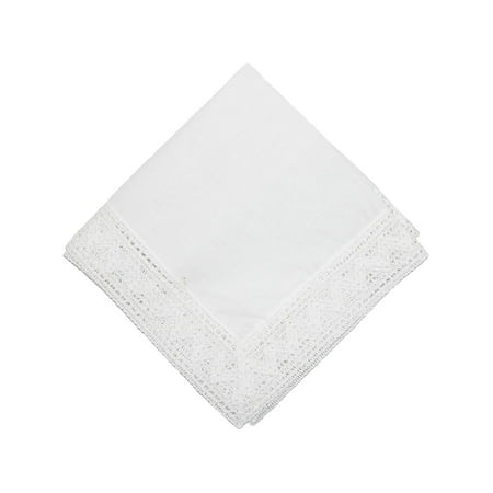 CTM® Cotton Chapel Lace Handkerchief (Women's)