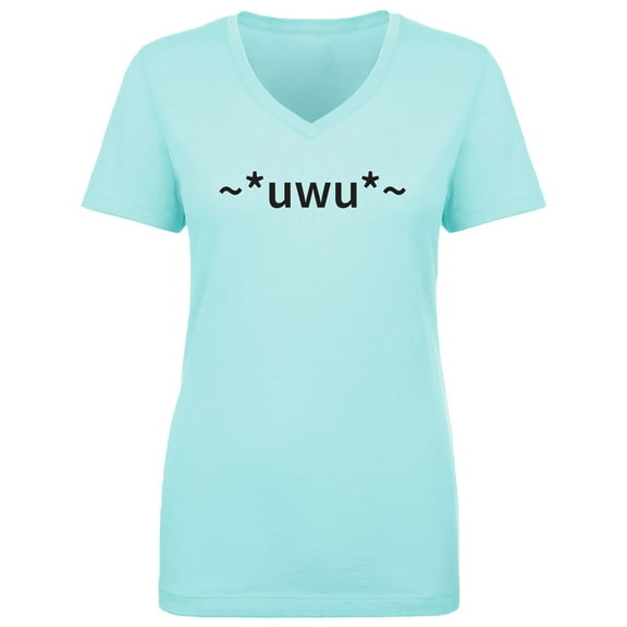 uwu Womens V-Neck T-Shirt