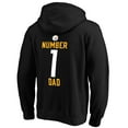 thumbnail image 3 of Men's Black Pittsburgh Steelers #1 Dad Pullover Hoodie, 3 of 3