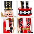 thumbnail image 3 of SHISUYAN 1Set Red Wooden Nutcracker Ornament Tabletop Display for Children and Family, 3 of 8