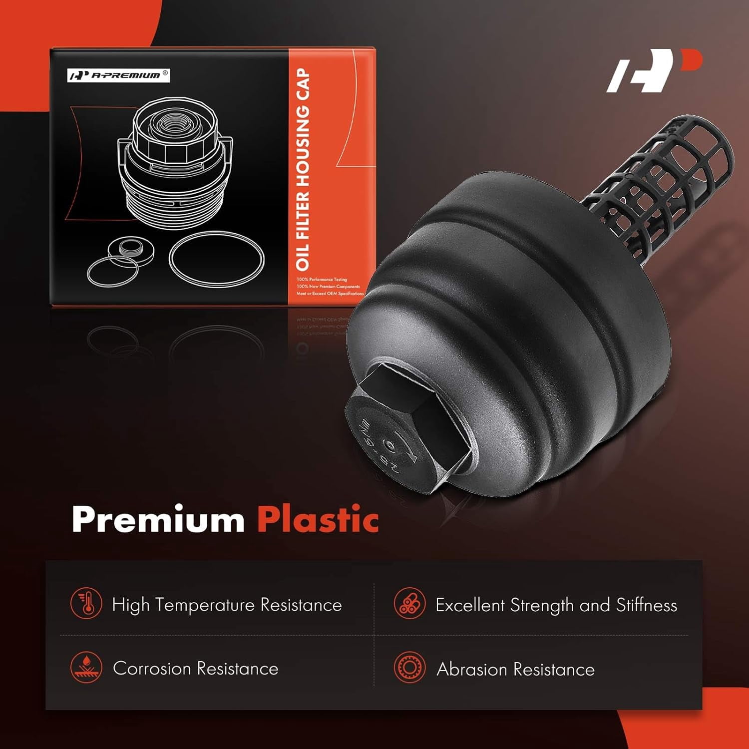 A-Premium Oil Filter Housing Cover Cap Compatible with Audi A4 A6 A4/A5/A6/A7/A8 Quattro Q5 Q7 S4 S5 SQ5 Volkswagen Touareg V6 3.0L 3.2L Fits select: 2011-2015 AUDI Q7 PREMIUM PLUS
