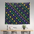 thumbnail image 2 of Xecao Mardi Gras Strings of Beads patten Tapestry 60x51 Inches Wall Hanging Poster Tapestry for Living Room Bedroom Home Decor, 2 of 6