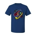 thumbnail image 2 of Wild Bobby, Colorful Sneakers Chucks Streetwear Men's Graphic T-Shirt, Royal, 2XL, 2 of 3