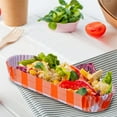 thumbnail image 3 of Paper Hot Dog Trays,Disposable Hot Dog Holder for Hot Dogs,Snacks,5.5 Inch Topboutique Paper Food Trays for Sandwiches and Hamburgers,Paper Hotdog Rectangular Fluted Liners,Orange,200 Pcs, 3 of 8