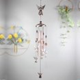thumbnail image 4 of Electroplated Brass Metal Tube Wind Chime - Angel-Shaped Hanging Ornament Shiny Metal Bell Decor, Lightweight Indoor & Outdoor Accessory for Home, Garden, Patio & Porch Daily Decoration, 1pc, 4 of 5