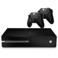 thumbnail image 1 of Microsoft - Console de Jeu Xbox One 500GB Noire avec Deux Manettes Retrofam (Remis à Neuf), 1 of 5