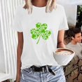 thumbnail image 6 of Baqcunre T Shirts for Women,Sweatshirt Womens Cute Trendy Shirt Casual Short Sleeve Pullover Tops,St. Patrick's Day Shirts for Women Womens Tops,Graphic Tees for Women White S-3XL, 6 of 6