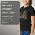 thumbnail image 6 of Girl's Mickey & Friends Mickey & Minnie Mouse Cheetah Print Bow Signature Graphic Tee Black X Large, 6 of 8