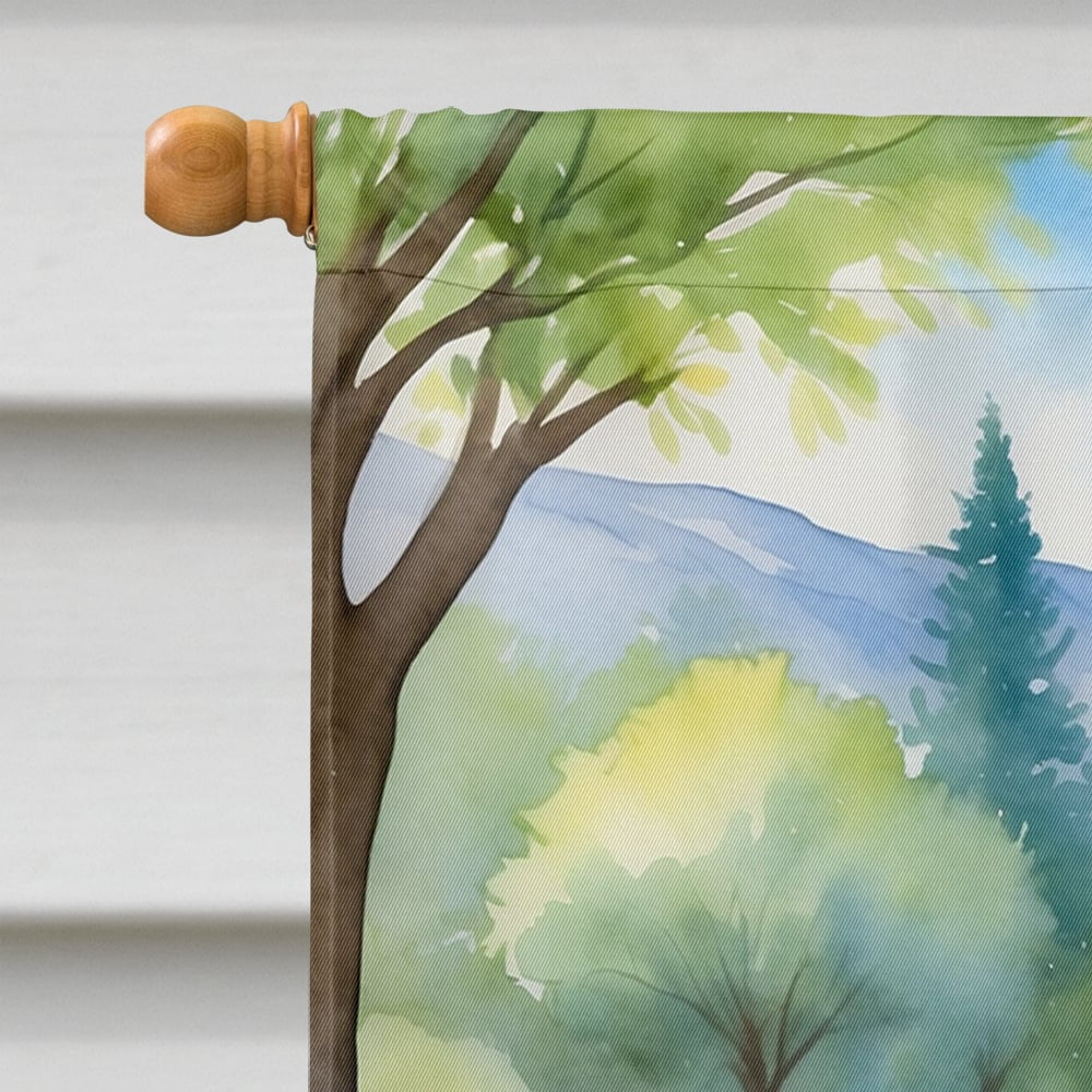 Afghan Hound Spring Garden House Flag 28 in x 40 in