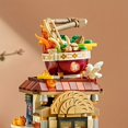 thumbnail image 3 of Cute Street View Chinese Food Culture Snail Noodle Shop Noodle Shop Can Expand Details Mini Building Blocks, 3 of 4