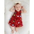 thumbnail image 5 of BemeyourBBs Girls Christmas Dress Sleeveless  Stars Layered Tulle Dress with Bells, 5 of 9