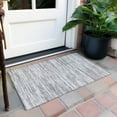 thumbnail image 6 of Addison Rugs Chantille Indoor/Outdoor Transitional Stripes Gray Washable Rectangle Rug, 1'8" x 2'6", 6 of 6
