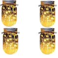 thumbnail image 4 of Solar Lamp, 4 Pieces Solar Mason Jar Light Led Light For Outdoor, 4 of 5