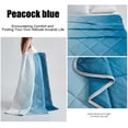 thumbnail image 6 of 100x150cm Cool Silk Air Conditioner Quilt Peacock Blue Gradient Summer Blanket Lightweight Breathable Soft Bed Cover for Spring Summer Home Sofa Kids Bed,B, 6 of 6