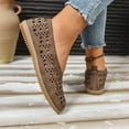 thumbnail image 5 of Wowcloth Women's Fashion Casual Solid Color Perforated Flats – Comfortable Slip-On Design with Breathable Upper for Spring, Ideal for Everyday Casual Wear, 5 of 9