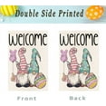 thumbnail image 6 of Easter Egg Gnome Garden Flag 12.5x18 Double Sided for Outside Cute Bunny Colorful Welcome Spring Yard flag Outdoor Easter Farmhouse Porch Decor 12-12, 6 of 6