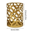 thumbnail image 3 of PuSpu Valentine's Day Decoration Gold Geometric Openwork Iron Candlestick Originality Scented Candlestick Home Decor Ornament, 3 of 6