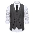 thumbnail image 4 of uikmnh Vests for Men Double Layer formal Style Vest for Men Modern Fashion Outerwear for Business Casual and Event Attire Size:M, 4 of 9