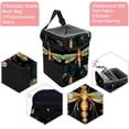 thumbnail image 2 of Fireflies Mini Trash Can Car Garbage Can Trash Can for Car - Foldable, with Lid, Leak-Proof, Hanging Storage Bag, 2 of 6
