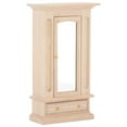thumbnail image 2 of Armario de madera para casa de muñecas 1:12, muebles para casa de muñecas con espejo, decoración para dormitorio y casa de muñecas, 2 of 8