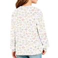thumbnail image 5 of Abcomgle Girls Long Sleeve T Shirts Size 6-7 Crewneck Fall T-Shirts for Girls Trendy Basic Top for Girls Trendy Floral Print Blouses for Girls with Pocket, 5 of 5