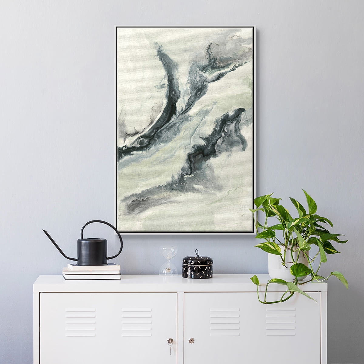 Untitled Framed Premium Gallery Wrapped Canvas - Ready to Hang - 17 x 25 - White Floating Frame