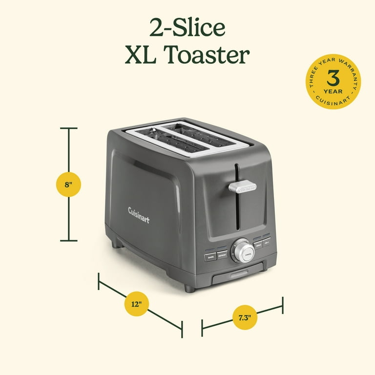 Cuisinart 2-Slice XL Slot Plastic Toaster - Walmart.com