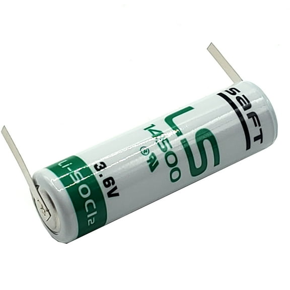 SAFT LS14500_TAB AA Battery 3.6V 2600mAh Lithium Replaces Tadiran and more
